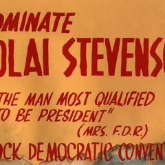 Mock Democratic Convention nomination poster