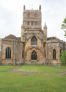 Tewkesbury Abbey from the east exterior