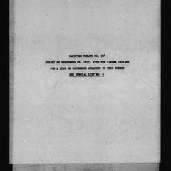 Ratified treaty no. 304, Treaty of September 24, 1857, with the Pawnee Indians. For a list of documents relating to this treaty see special list no. 6