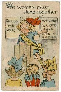 Votes for wimmen, suffrage postcard