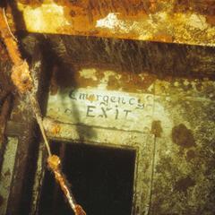Submerged emergency exit of the shipwrecked America
