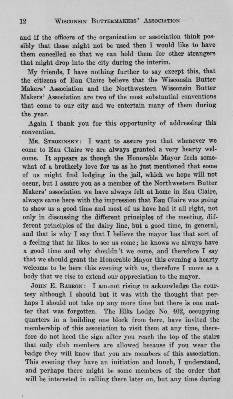 Proceedings of the annual meeting of the Wisconsin Butter