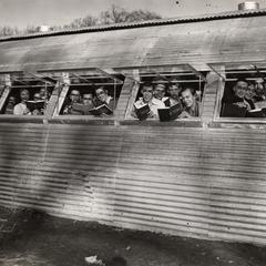 Class in a Quonset hut