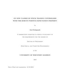 On New Classes of Stock Trading Controllers with the Robust Positive Expectation Property