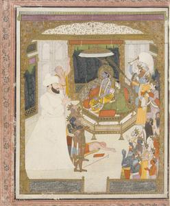 Rama and Sita with Raja Jagat Prakash (ca. 1770-1789) of Simur