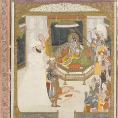 Rama and Sita with Raja Jagat Prakash (ca. 1770-1789) of Simur