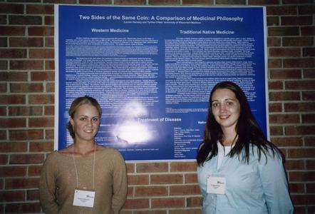 Laura Hensley and Tyrina Neal at the 2005 American Multicultural Student Leadership Conference