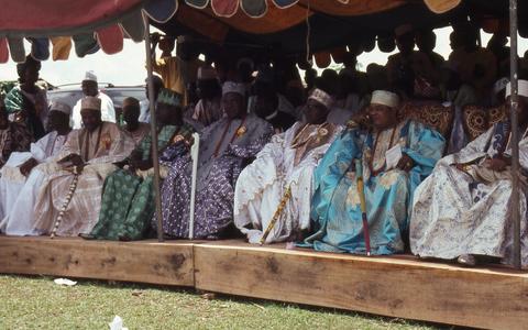 Dignitaries in the stands at Iloko Day