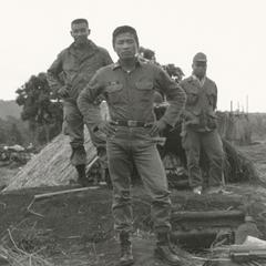 Royal Lao Army soldiers at Km 27, Route 23 attempting to take back Pakxong in Sedone Province