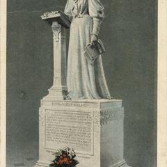Frances Willard statue postcard