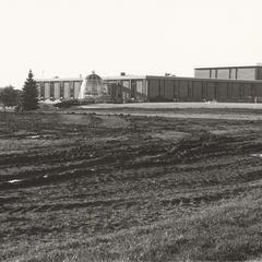 Construction site of the Wells Culture Center, Janesville, 1980