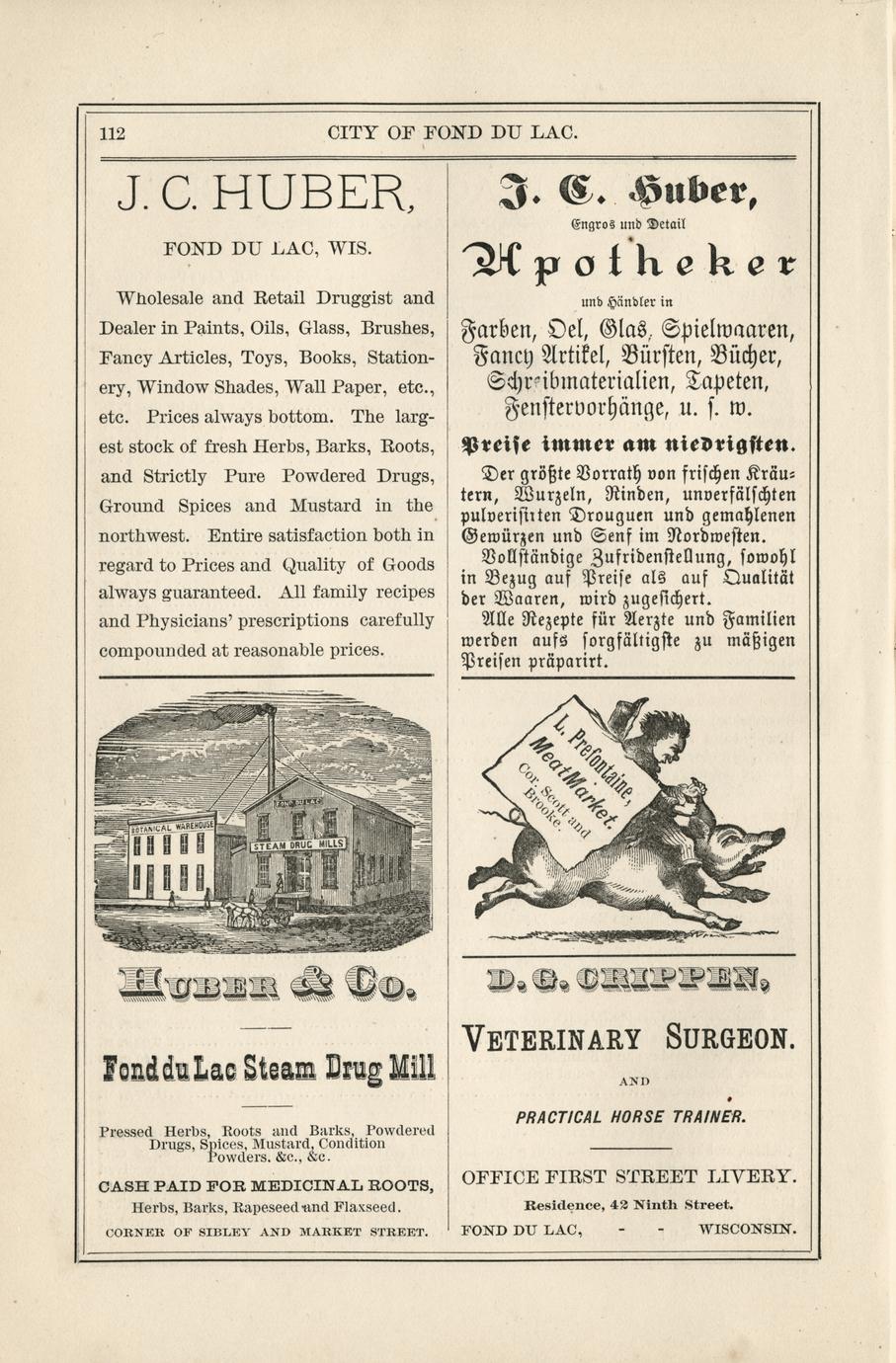 Centennial 1876 directory of Fond du Lac County, Wisconsin, containing