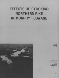 Effects of stocking northern pike in Murphy Flowage