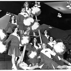 Cheerleading group photograph