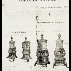 Base burner stoves of the 1870s