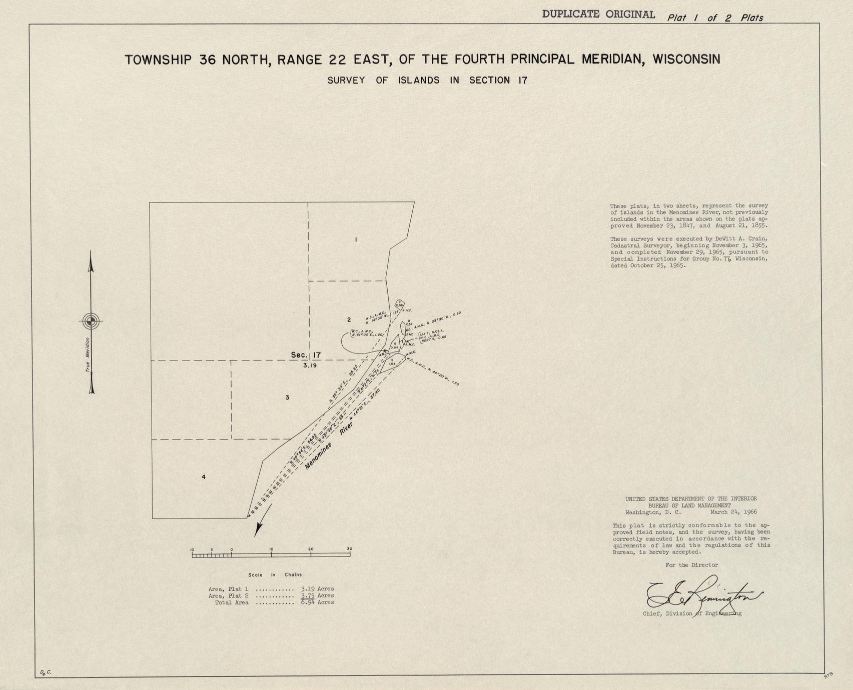 [Public Land Survey System map: Wisconsin Township 36 North, Range 22 East]