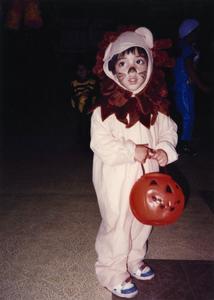 Child in lion costume