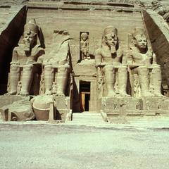 Statues in Temple of Ramses II at Abu Simbel