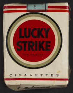 One packet of Lucky Strikes