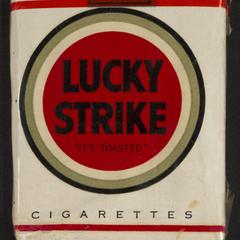 One packet of Lucky Strikes