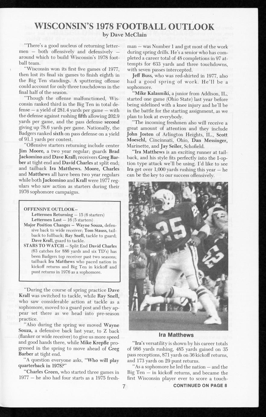 Wisconsin football 1978 Full view UWDC UWMadison Libraries