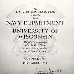 Navy commendation