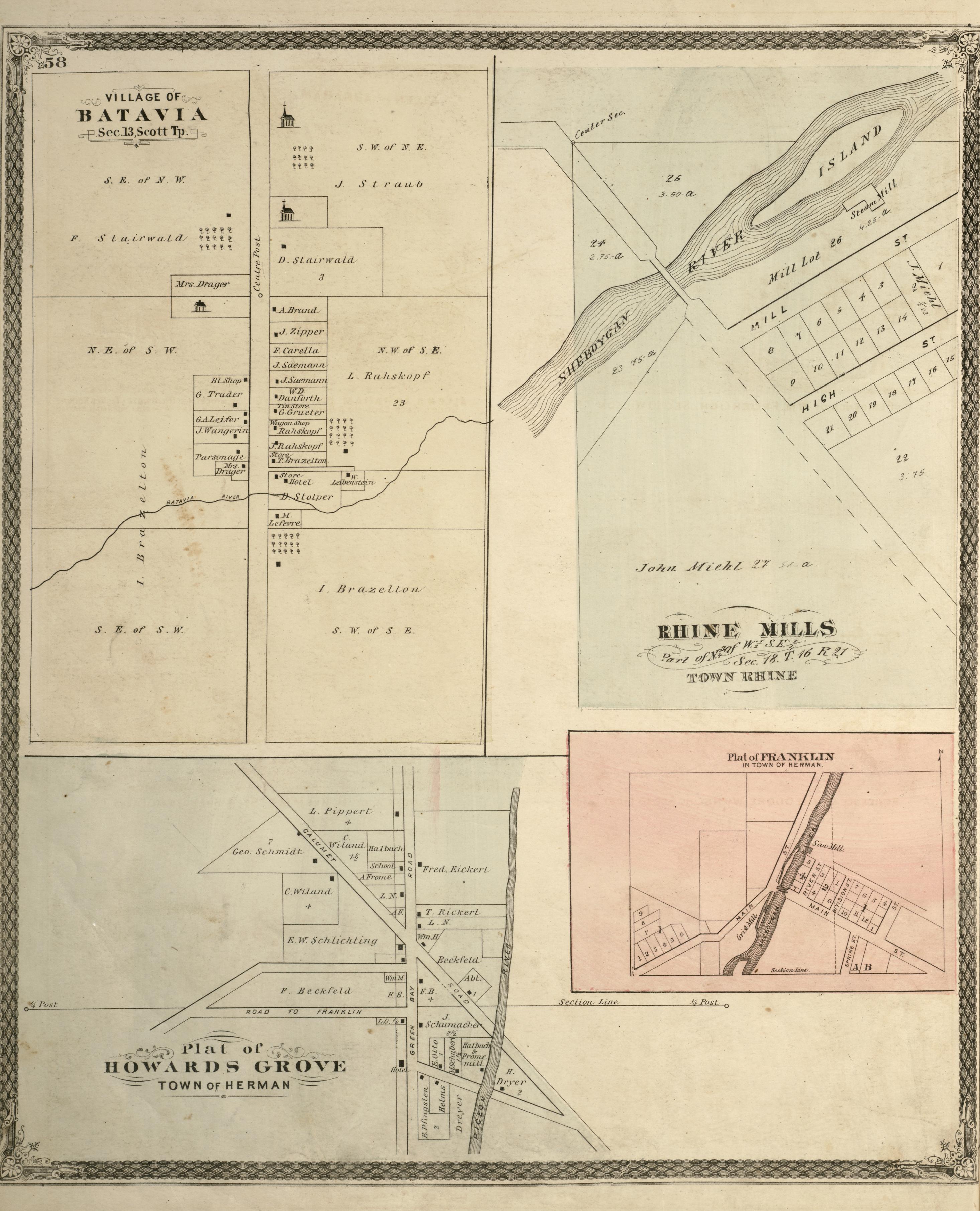 An illustrated historical atlas of Sheboygan County, Wisconsin Full