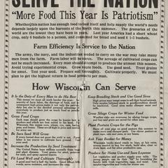 "Serve the Nation" flyer