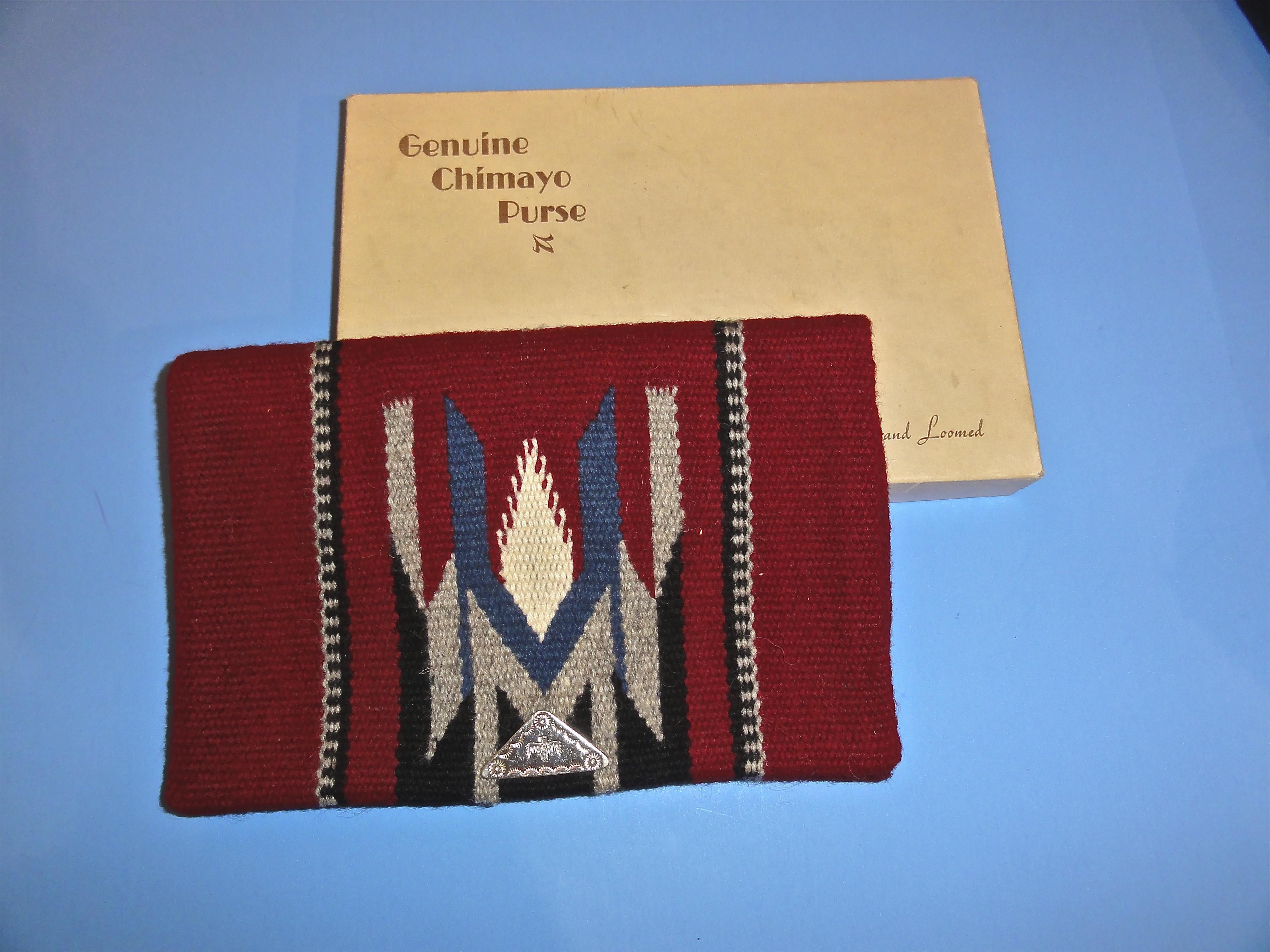 1940’s vintage Chimayo Purse Vintage 1940s 1950s Blue Handwoven Chimayo Wool Purse - Etsy
