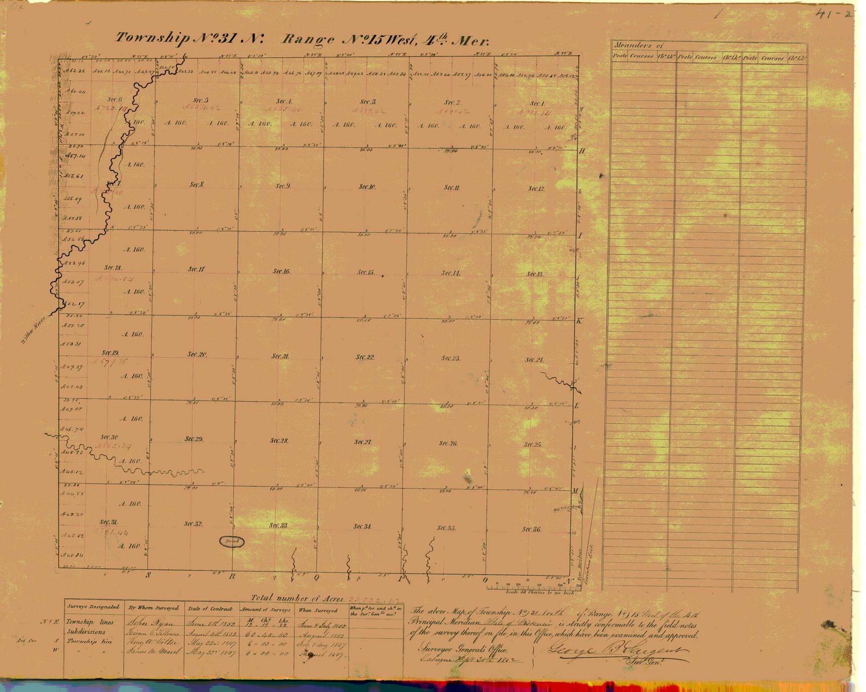 [Public Land Survey System map: Wisconsin Township 31 North, Range 15 West]