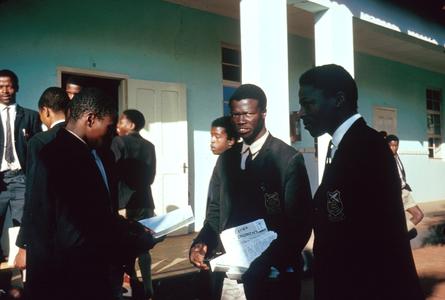Students and Teachers in the Evelyn Baring School