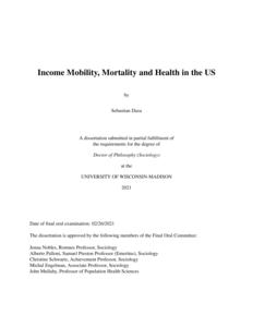 Income Mobility, Mortality, and Health in the U.S.