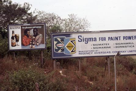 Billboards outside of Ibadan