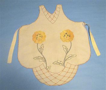 Appliqued sunflower apron