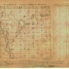 [Public Land Survey System map: Wisconsin Township 01 North, Range 22 East]