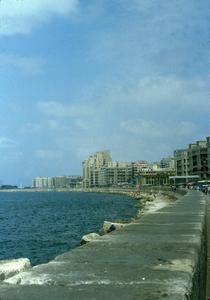 Skyline of the City of Alexandria on the Mediterranean Sea