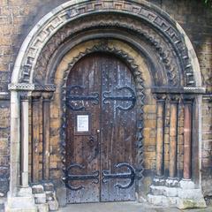 Cambridge Holy Sepulchre west doorway