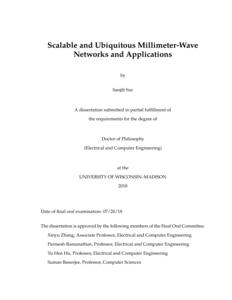 Scalable and Ubiquitous Millimeter-Wave Networks and Applications