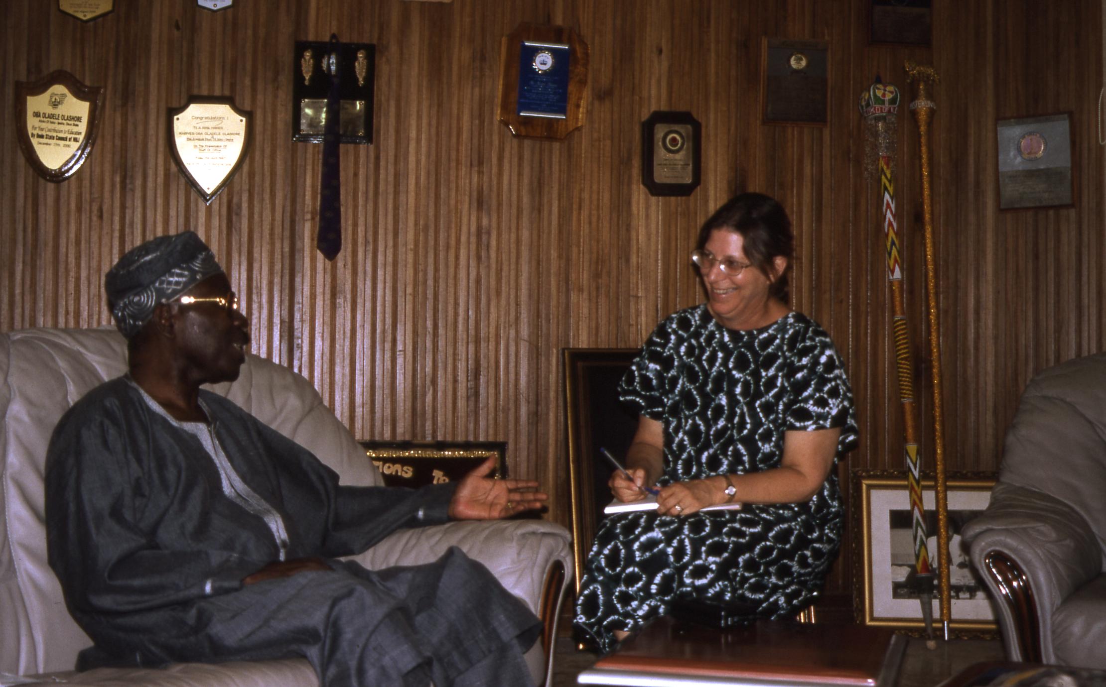 Oba Oladele Olashore and Lillian Trager