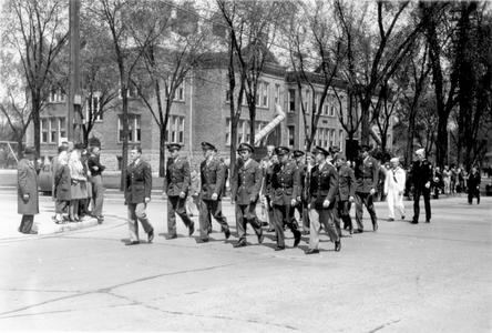 Returned servicemen in Memorial Day Parade