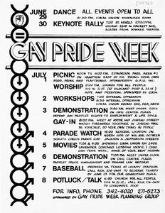 1973 Gay pride week poster