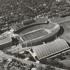 Aerial view of Camp Randall during a game