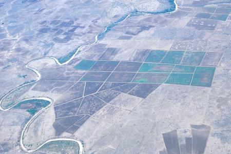 Aerial View of Shabeelle River and State Farms