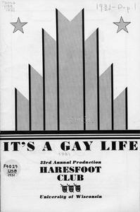 Haresfoot 'It's a Gay Life!' program
