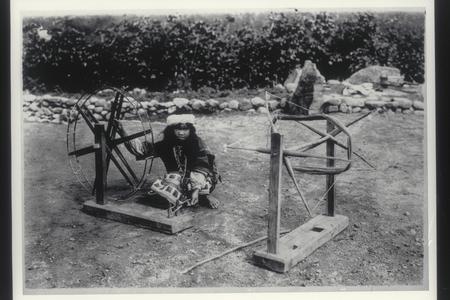 Girl reeling cotton, Kabayan, Mountain Province, 1925-1926