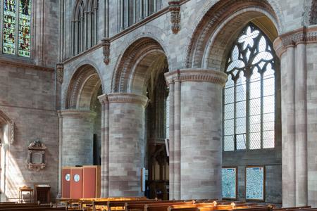 Hereford Cathedral nave arcade