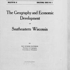 The geography and economic development of southeastern Wisconsin