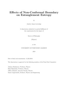 Effects of Non-Conformal Boundary on Entanglement Entropy