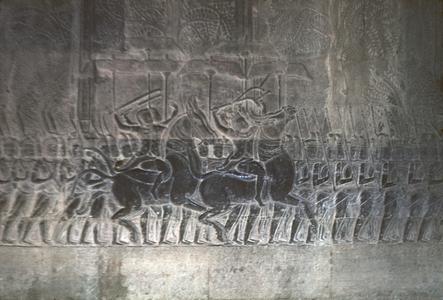 Angkor Wat : bas relief, battle