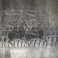 Angkor Wat : bas relief, battle